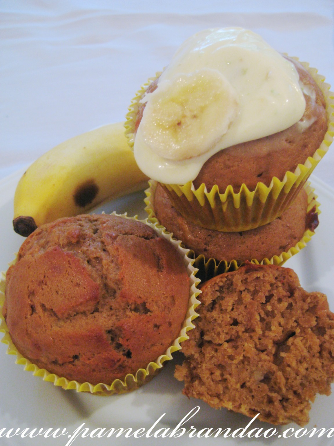 cupcake banana gengibre