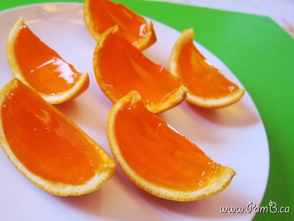 laranja de gelatina