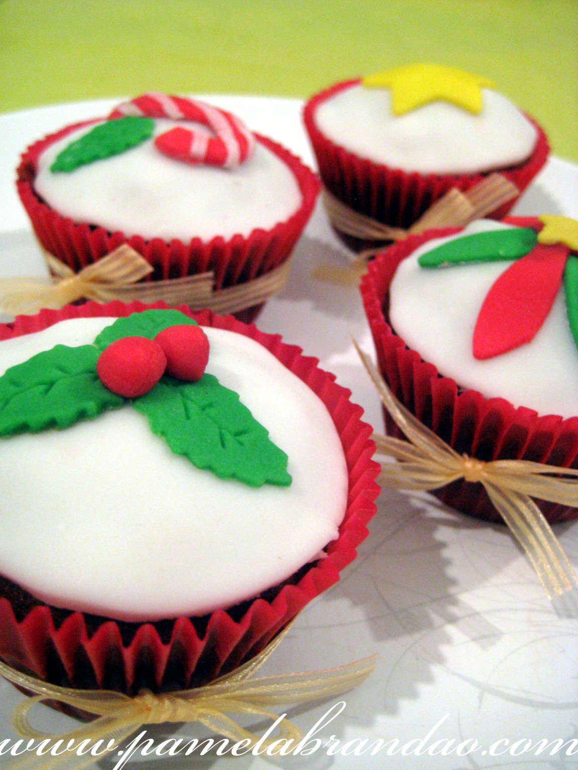 christmas cupcake